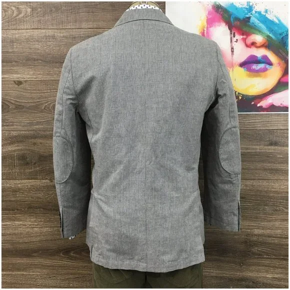 Joseph Abboud Mens Blazer‎ Sport Coat Casual Jacket Size 40R Linen Cotton Suit